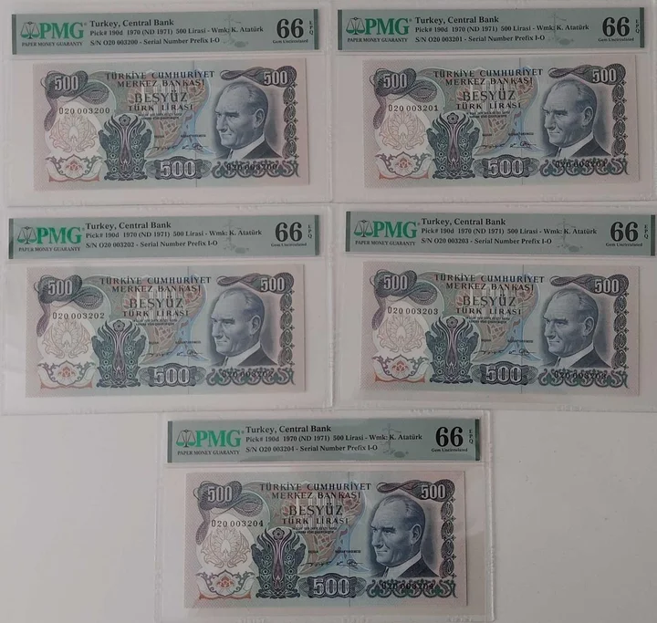 6. Emisyon 2. Tertip 500 Türk Lirası ürün fotoğrafı