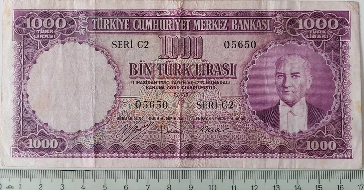 5. Emisyon 1. Tertip 1000 Türk Lirası ürün fotoğrafı